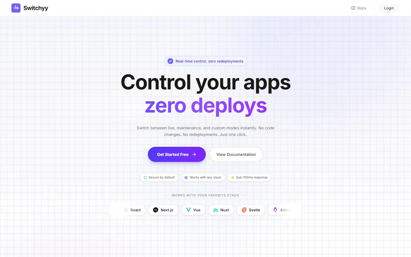 Switchyy — Real-Time App Mode Control preview screenshot 1